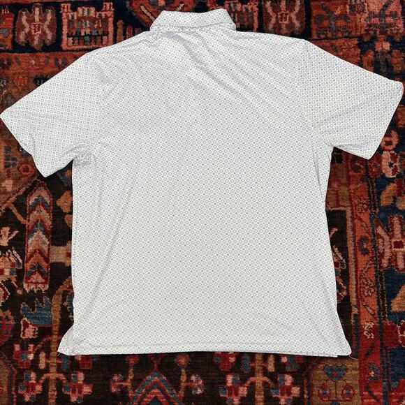 Rafter C Pearl Snap Geometric Print Golf Polo Shirt Mens XL Oversized - Picture 8 of 8